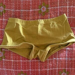 Jungmaven Women's Cotton Boyshorts in Mustard